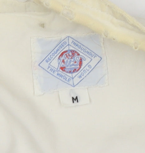 tus London Women's White Mid-Length Jacket M