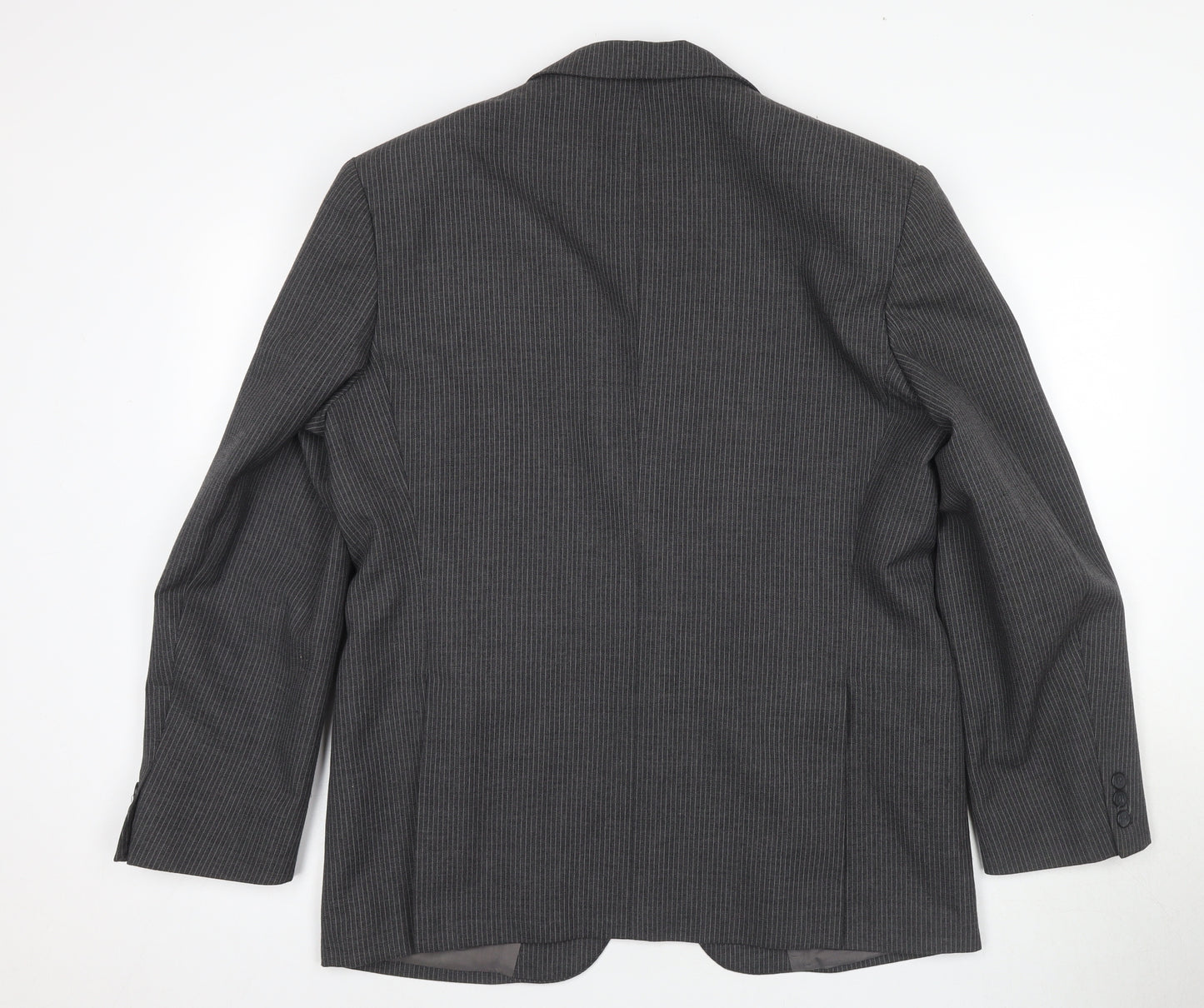 C&A Men's Grey Pinstripe Blazer 42 Regular Fit