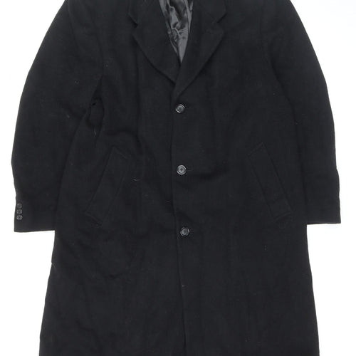 Fumagalli Women's Black Wool Overcoat Size 18