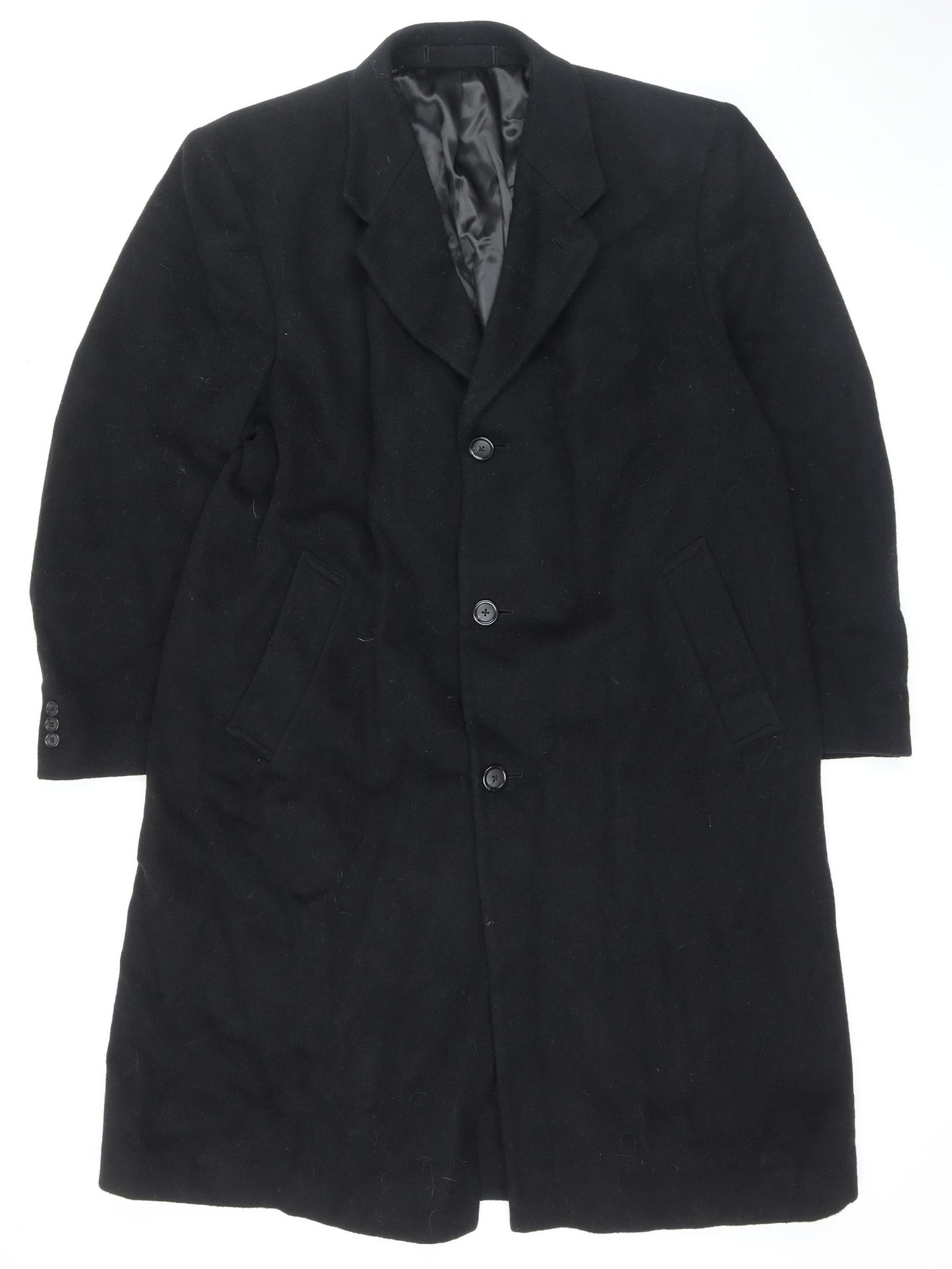 Fumagalli Women's Black Wool Overcoat Size 18