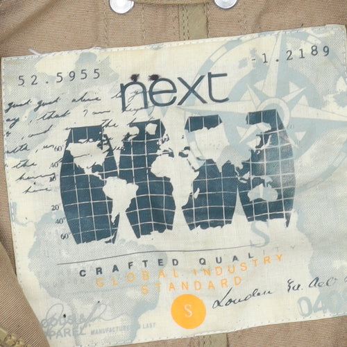 Next Women Beige Parka Jacket Size S Hooded