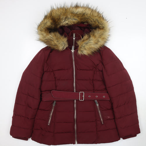 Anna Sui Women's Red Puffer Jacket Size 14