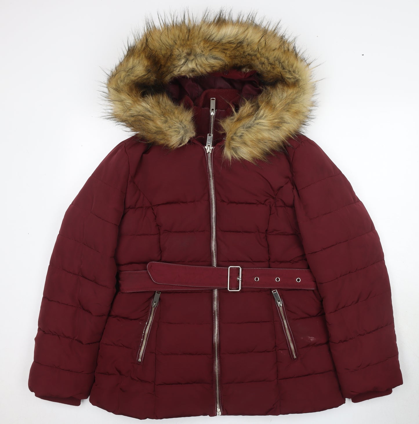 Anna Sui Women's Red Puffer Jacket Size 14