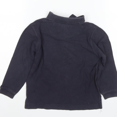 Timberland Boys Black Polo 6 Years Long Sleeve Top
