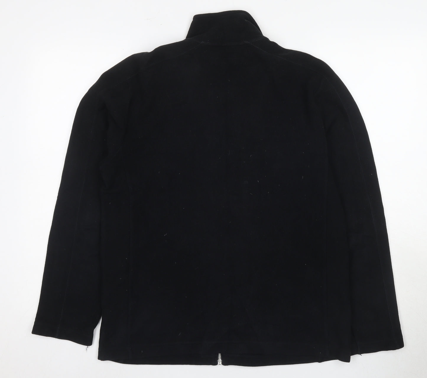 Next Men's Black Varsity Jacket Size M Cotton Full Zip