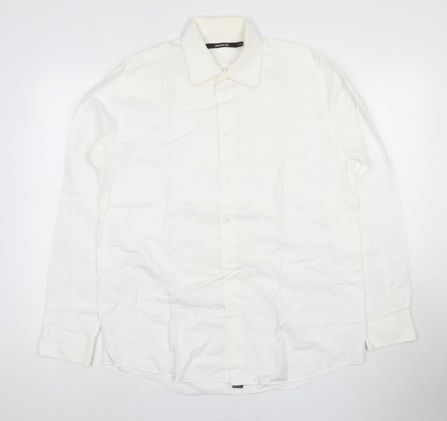 JODHPUR Men's White Dress Shirt - Size 41/42