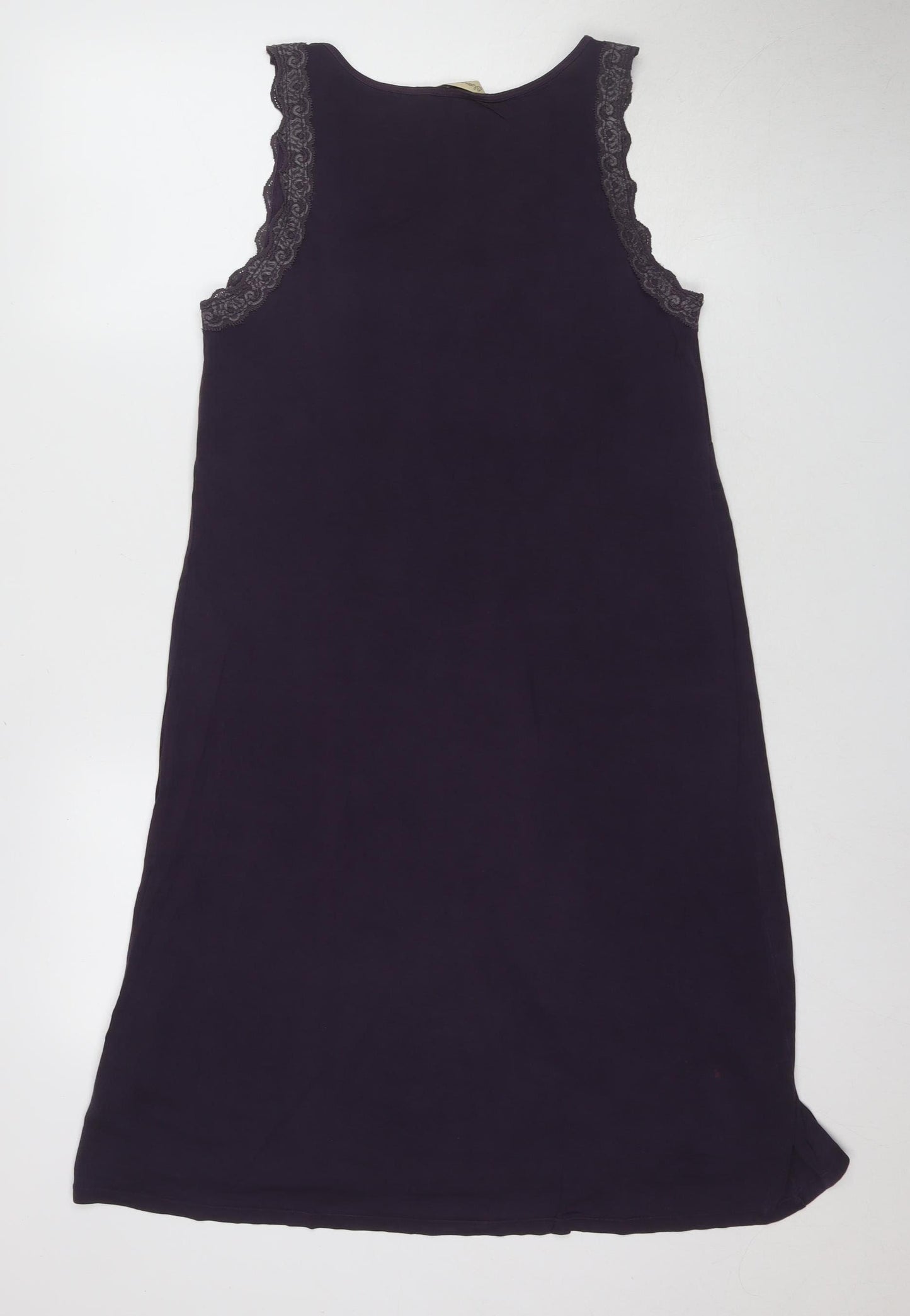 Blooming Marvellous Purple Women's Slip Dress, Medium, Lace Accents