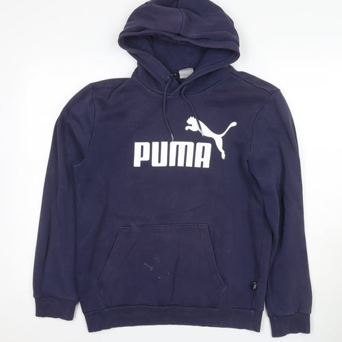 Puma Men's Blue Pullover Hoodie S