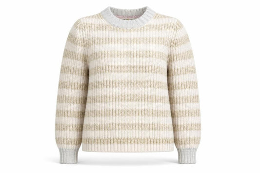 Front view of Bodhi Women's Multicoloured Striped jumper M