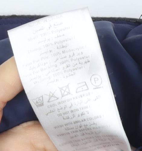 Jane Norman Women's Blue Puffer Jacket Size 16