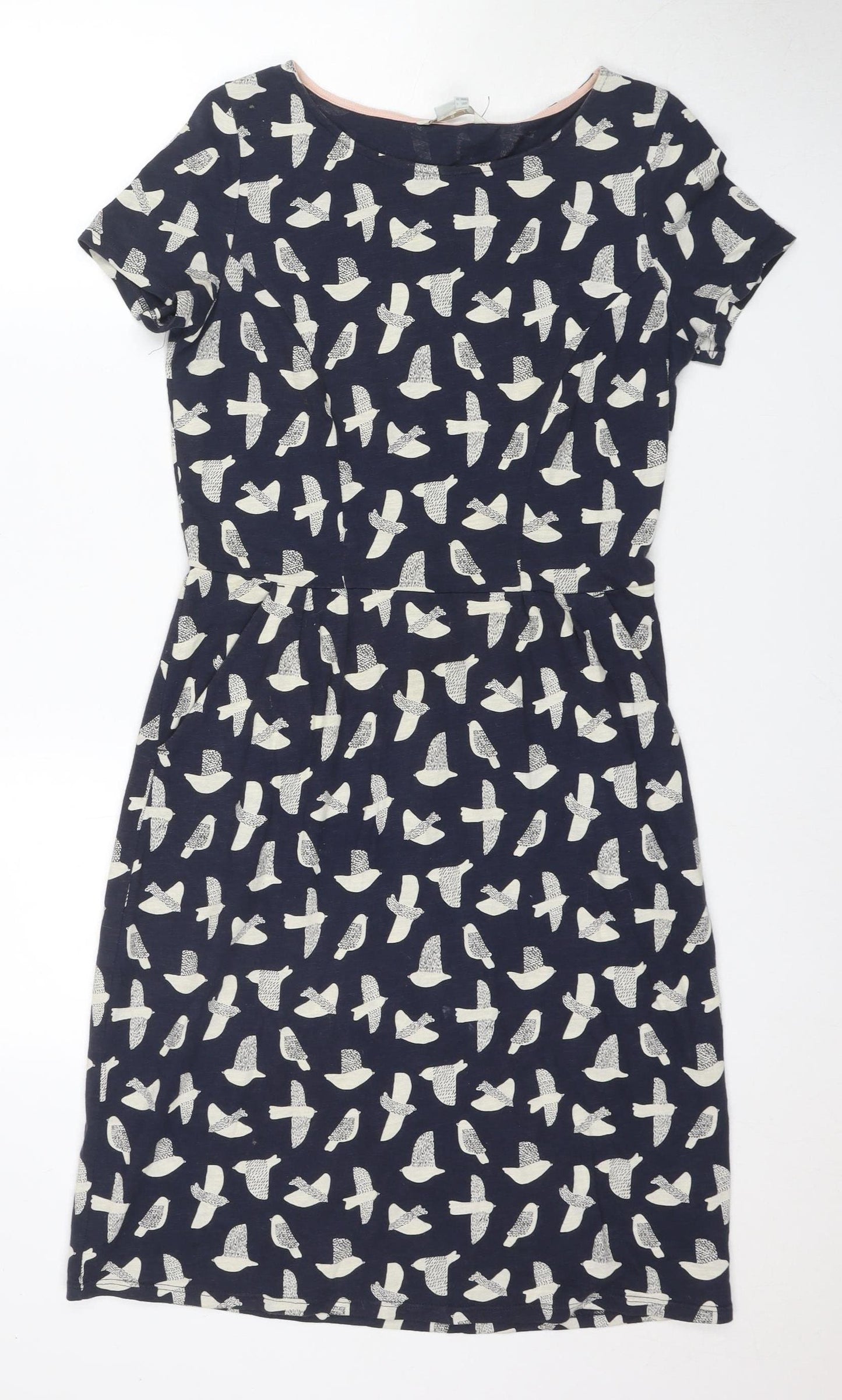 Boden Women's Blue Animal Print Shift Dress Size 10