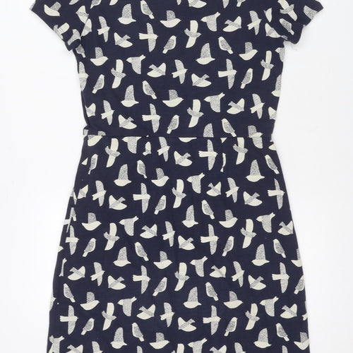 Boden Women's Blue Animal Print Shift Dress Size 10