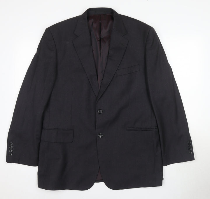 Chester Barrie Men's Black Wool Suit Jacket 42S Formal