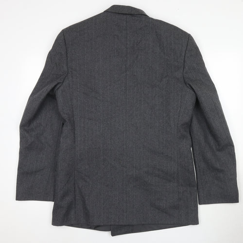 Centaur Men's Grey Size 40L Double-Breasted Blazer