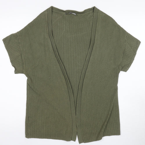 Laura Ashley Women's Green Open-Knit Cardigan UK 8
