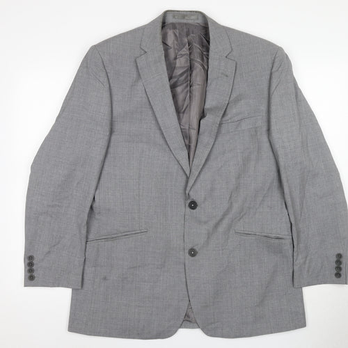 Jasper Conran Men's Grey Blazer 42 Regular Business Formal