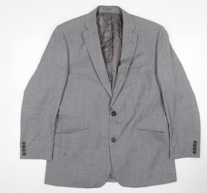 Jasper Conran Men's Grey Blazer 42 Regular Business Formal