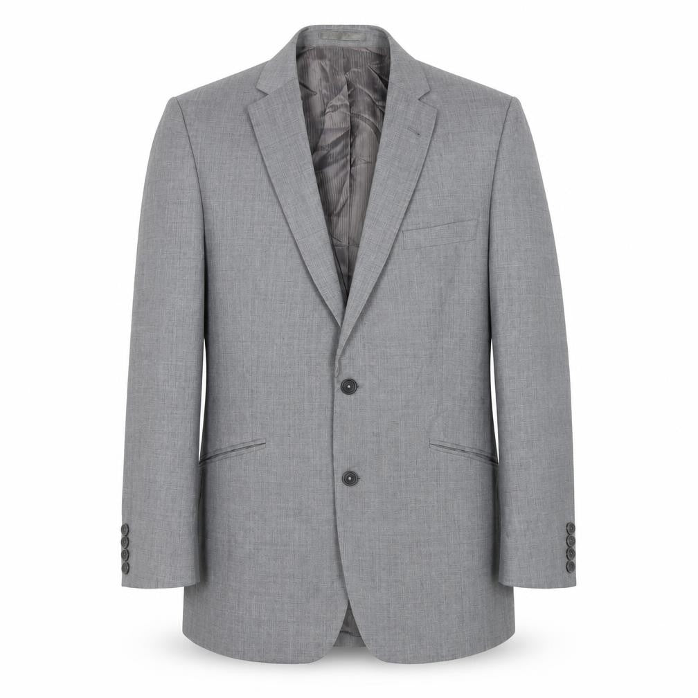Front view of Jasper Conran Men's Grey Blazer 42 Regular Business Formal
