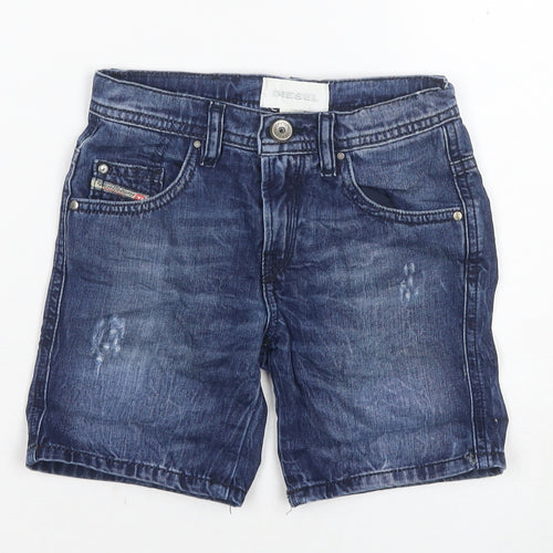 Diesel Boys Blue Denim Chino Shorts - Size 6-7 Years