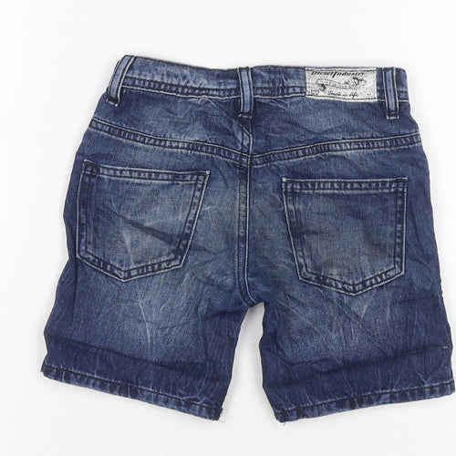 Diesel Boys Blue Denim Chino Shorts - Size 6-7 Years