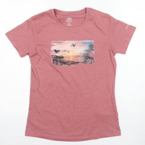 Dare2b Women's Pink Graphic T-Shirt Size 10 Jersey