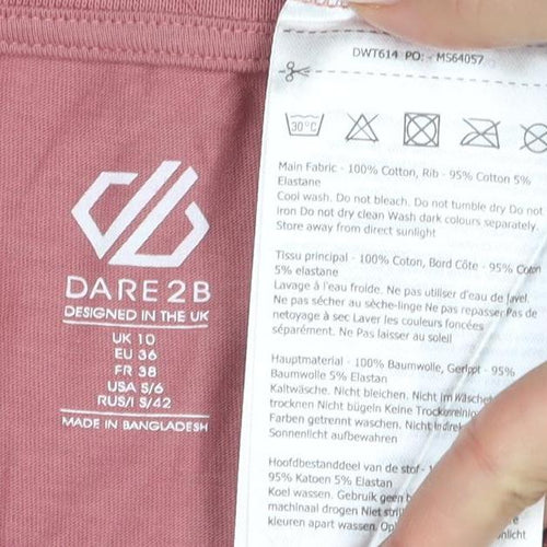 Dare2b Women's Pink Graphic T-Shirt Size 10 Jersey