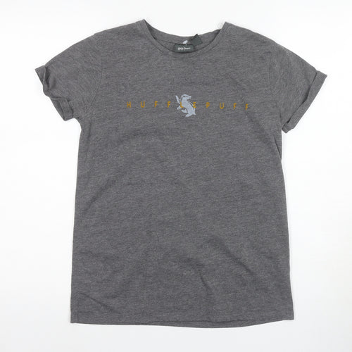 Harry Potter Grey Crew Neck T-Shirt Size 8