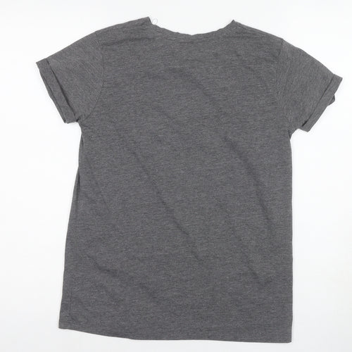 Harry Potter Grey Crew Neck T-Shirt Size 8