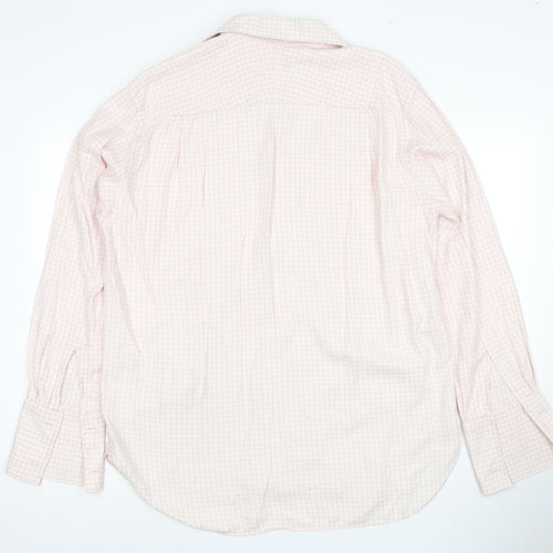 Daniel Hechter Men's Pink Check Cotton Dress Shirt M