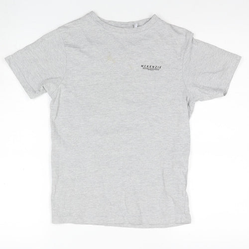 Mckenzie Boys Grey Basic Cotton T-Shirt 13-14 Years