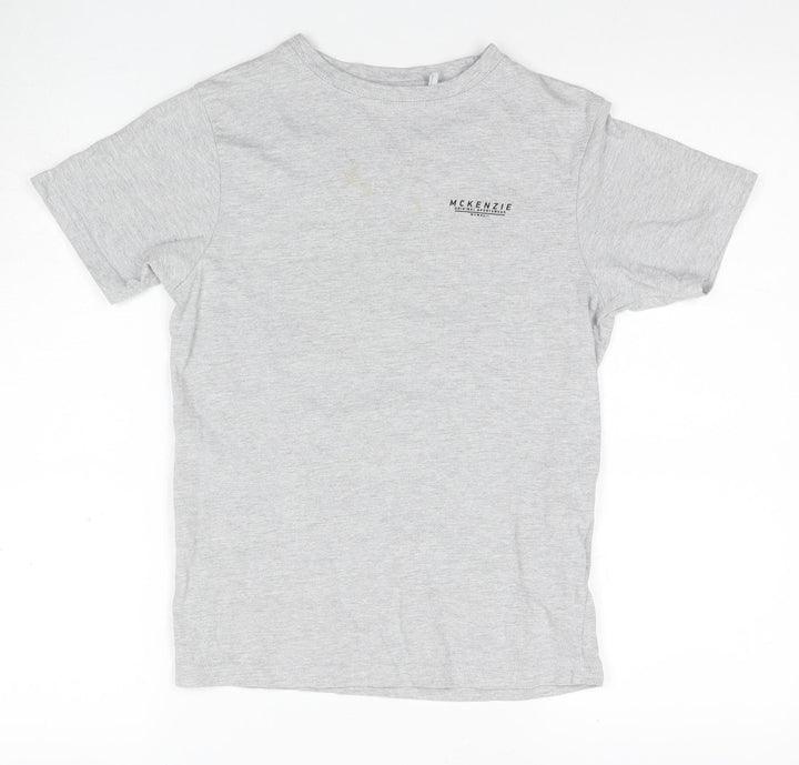 Mckenzie Boys Grey Basic Cotton T-Shirt 13-14 Years