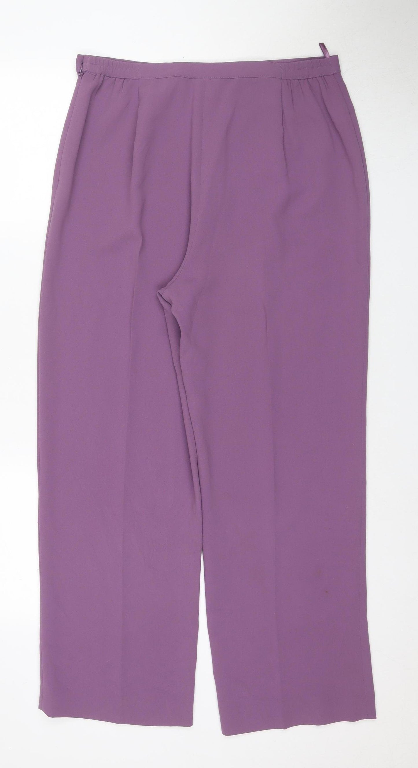 Eastex Women's Purple Trousers, Size 14, Regular Fit