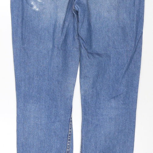 Superdry Women's Blue Skinny Jeans, L, Distressed, Comfortable