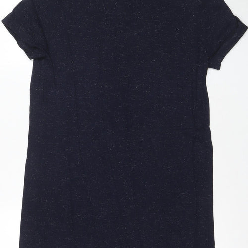 Whistles Women's Blue Shift Dress Size 14 - Casual Elegance