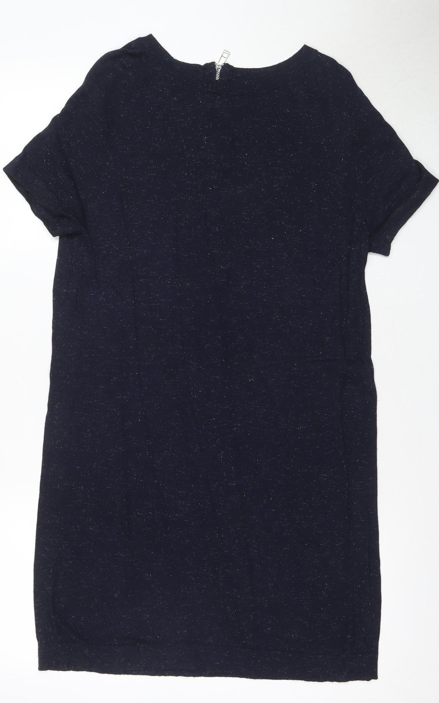 Whistles Women's Blue Shift Dress Size 14 - Casual Elegance