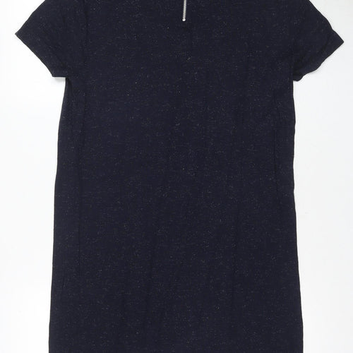 Whistles Women's Blue Shift Dress Size 14 - Casual Elegance