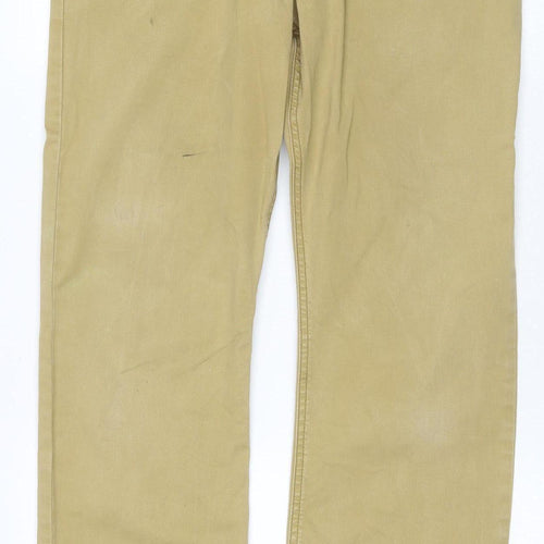Wrangler Men's Beige Straight Fit Denim Jeans Size 32