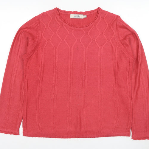 Honor Millburn Women's Red Pullover Jumper Size 10-12