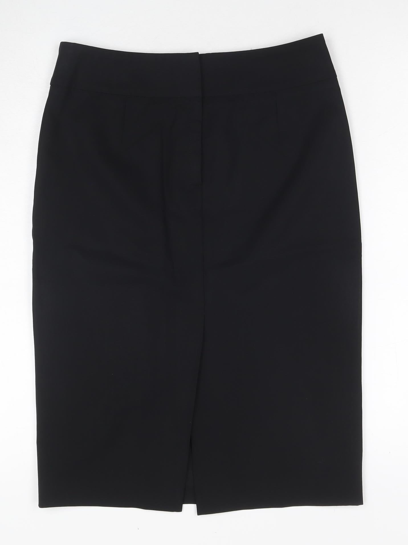 Hugo Boss Women's Black Pencil Skirt Size 6 Midi