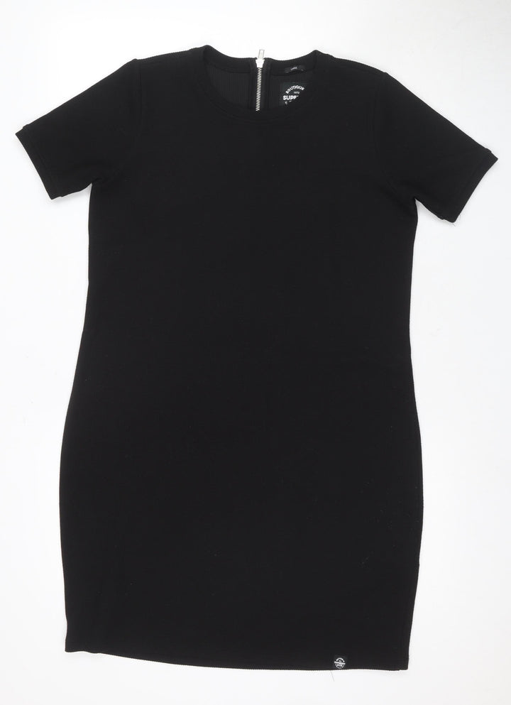 Superdry Women's Black Shift Dress, Size L