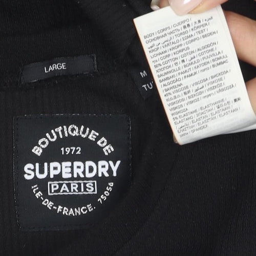 Superdry Women's Black Shift Dress, Size L
