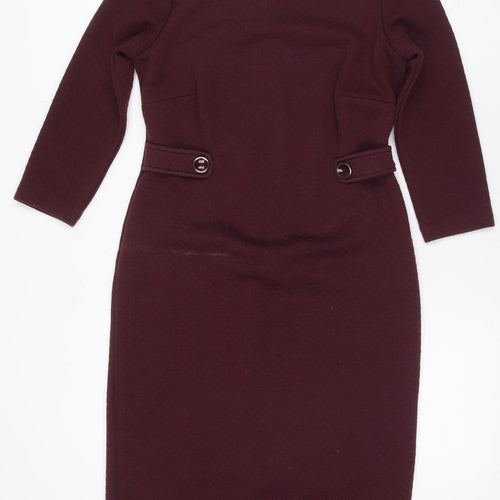 East Ex Women's Purple Sheath Dress Size 10