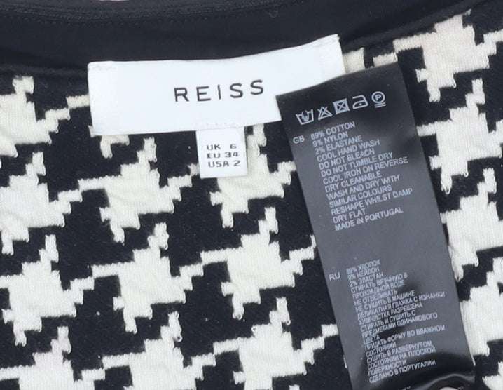 Reiss Women's Black Sheath Dress Size 6