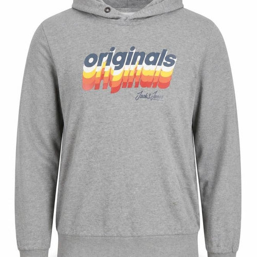 Jack & Jones Grey Pullover Hoodie, Men's S