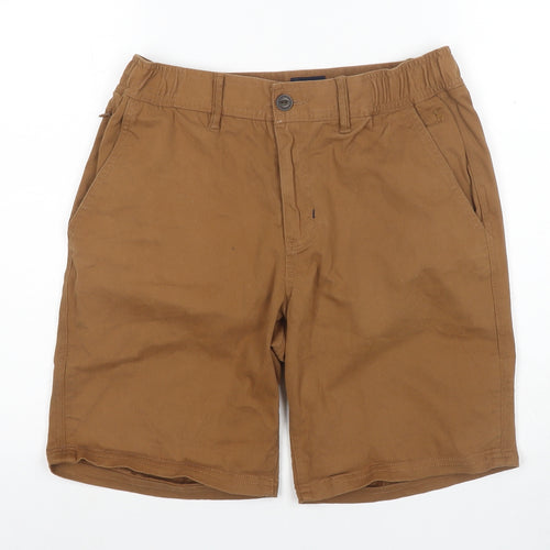 Joules Men's Brown Chino Shorts Size 32 Elastic Waist