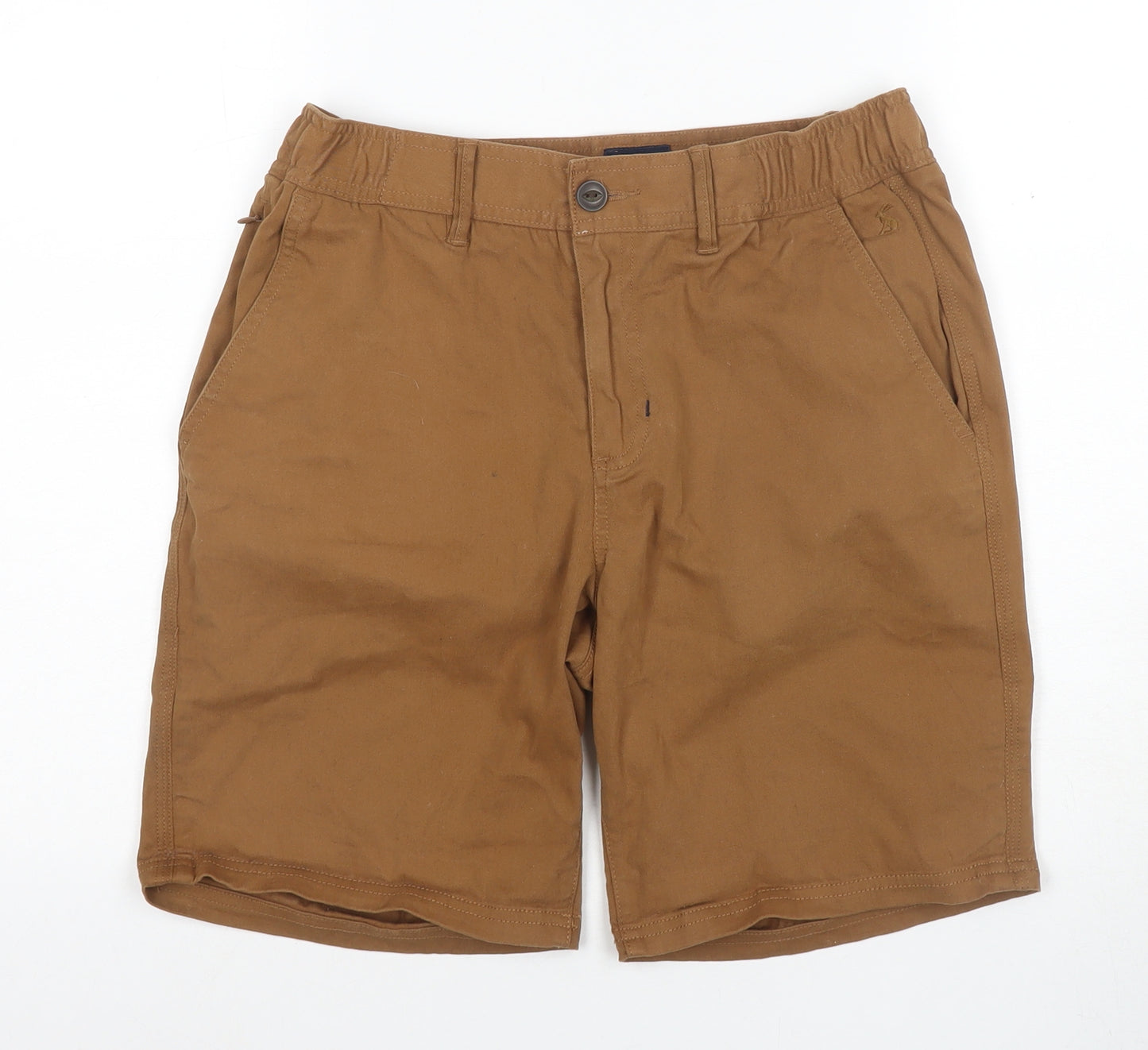 Joules Men's Brown Chino Shorts Size 32 Elastic Waist