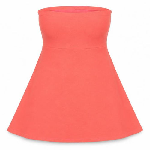 Superdry Women’s Pink A-Line Strapless Midi Dress
