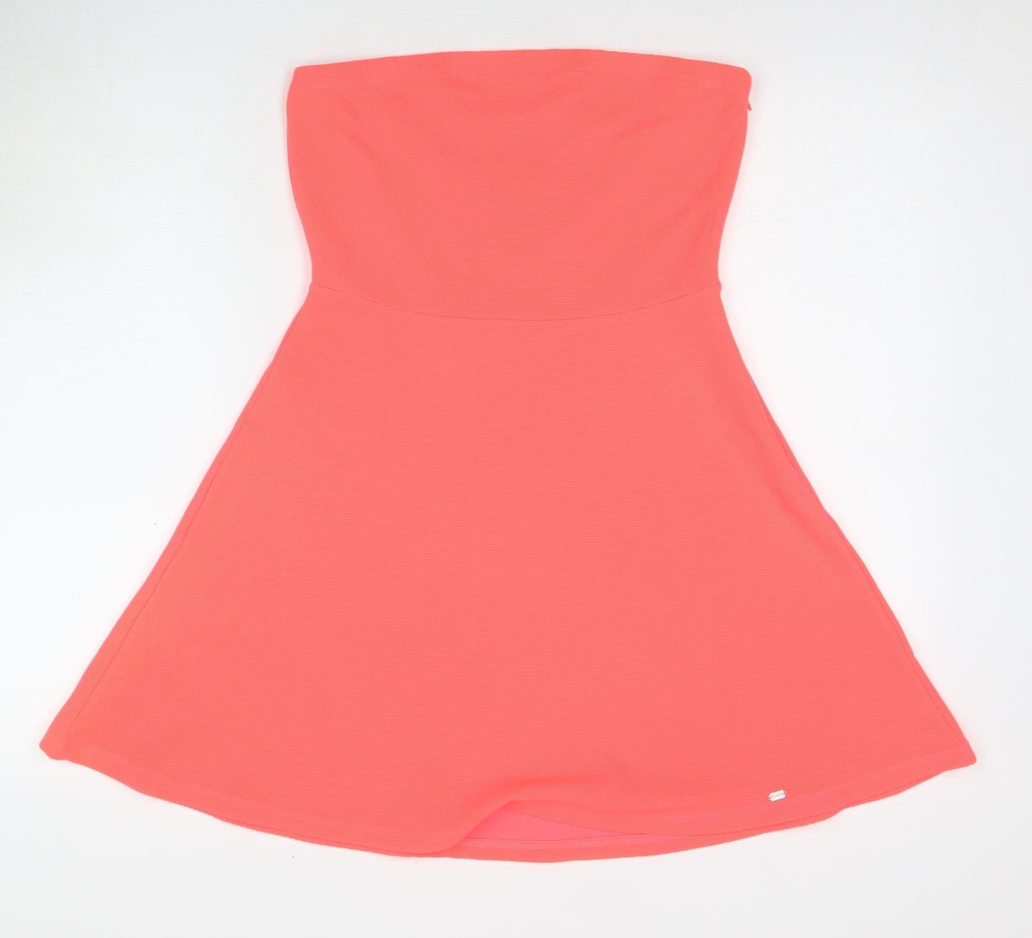 Superdry Women’s Pink A-Line Strapless Midi Dress