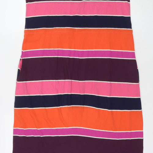 Boden Women's Multicoloured Striped Tank Dress 12L