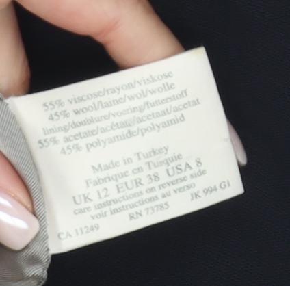 Laura Ashley Women's Black Suit Jacket Size 12